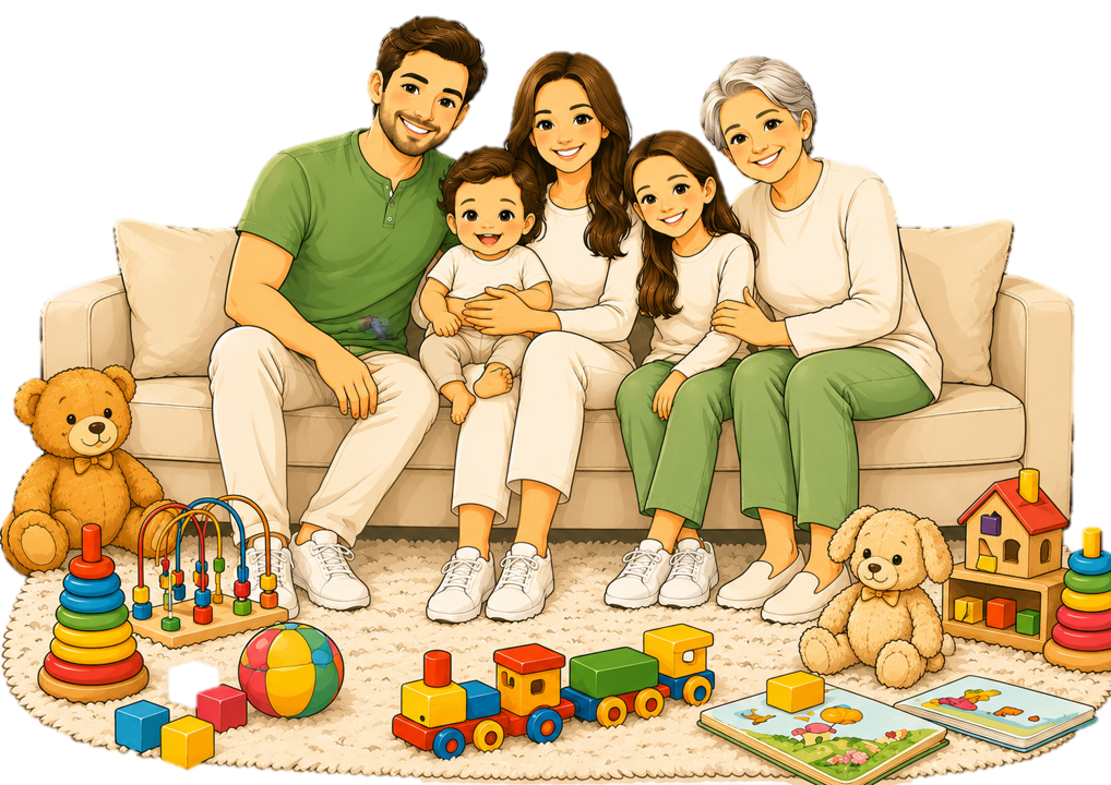 Família sorrindo